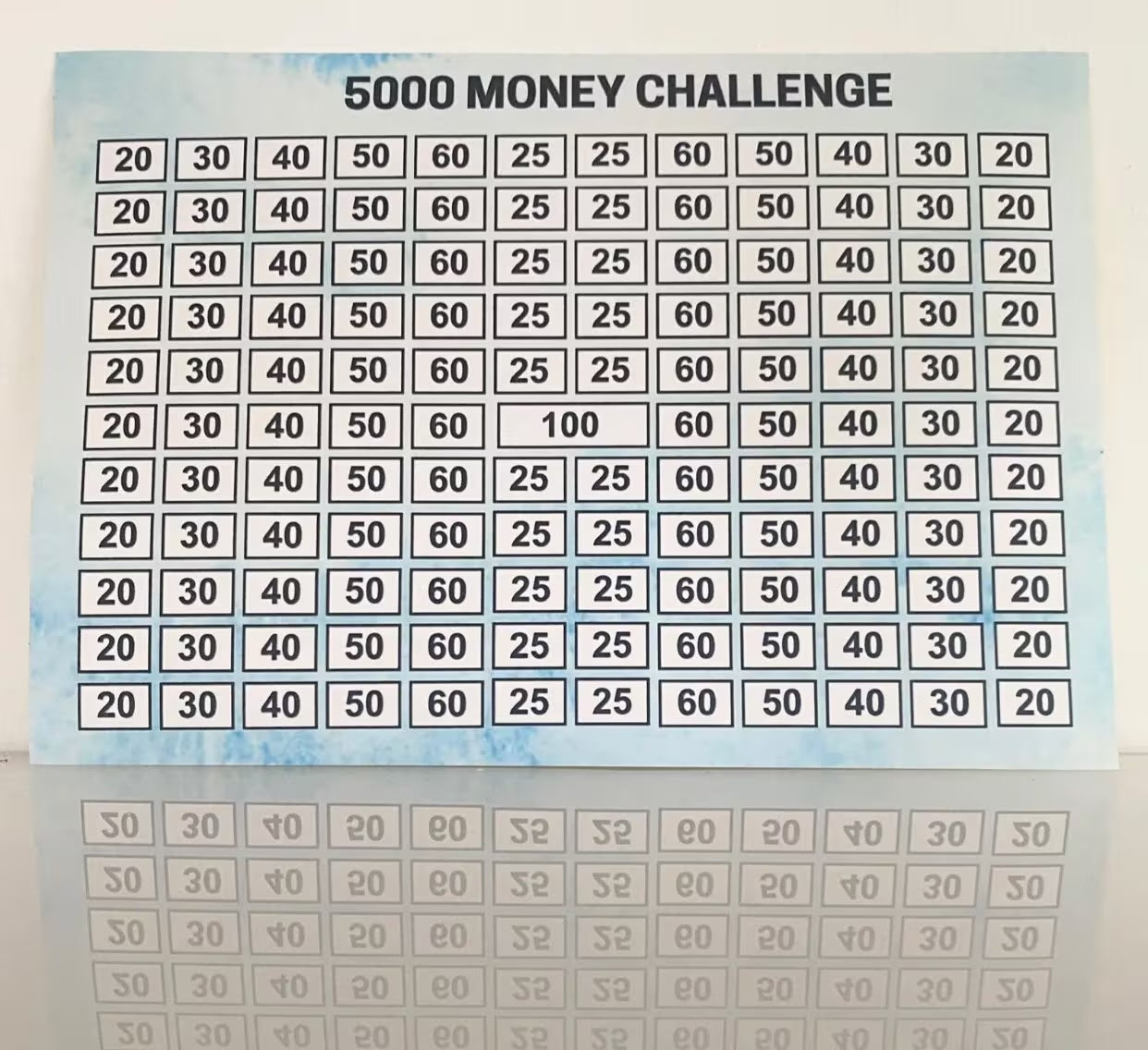 2000 Saving Challenge Money Tin Sticker