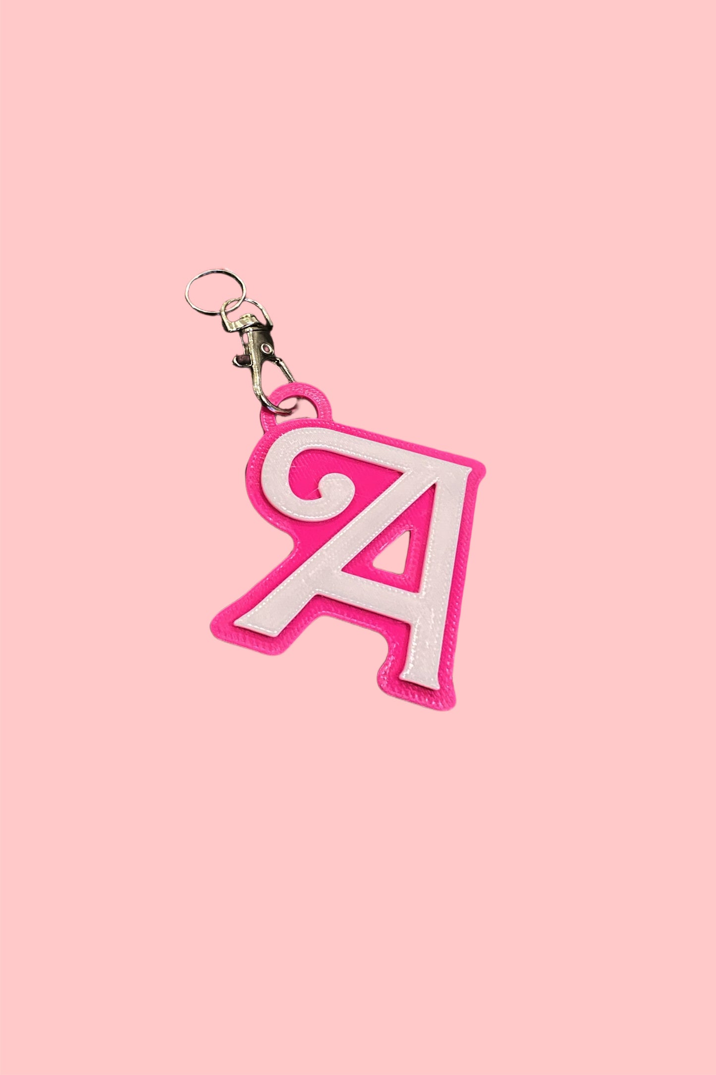 Barbie Style Initial Keyring